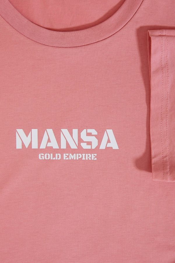 T-Shirt Mansa C Pink / White – Image 3